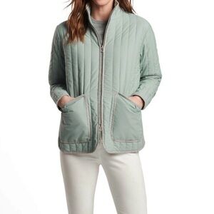 Peter Millar Women's Pippin Quilted Travel Jacket, Sage, size M